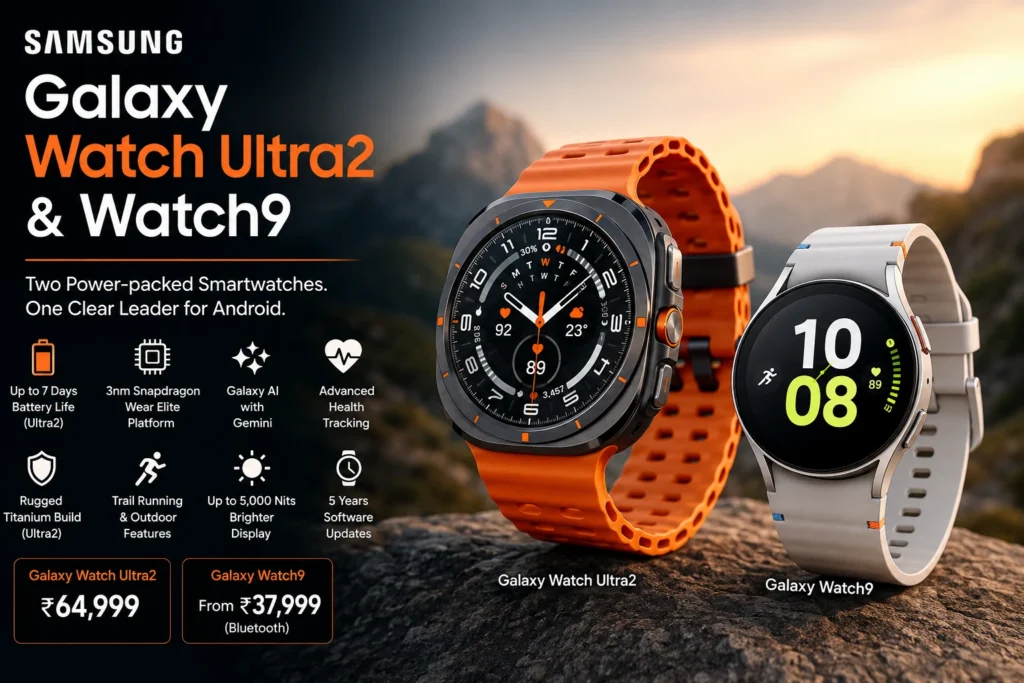Samsung Galaxy Watch Ultra2 and Watch9